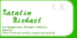 katalin michael business card